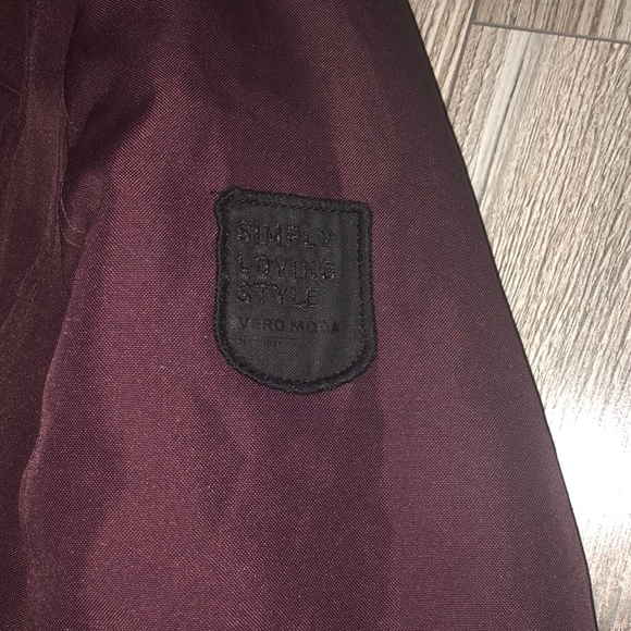 Vero Moda Winter Parka - XS - Deep Berry - Picture 4 of 5